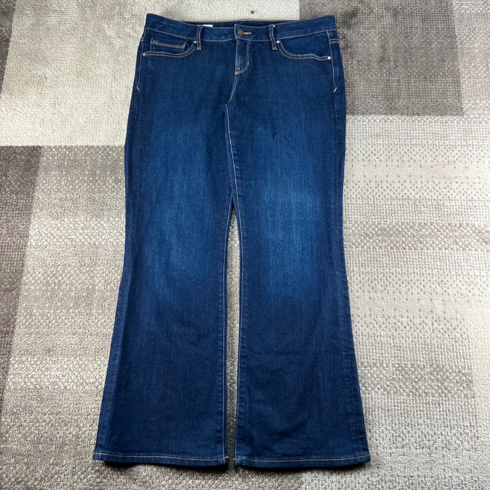 Gap 1969 Perfect Boot Dark Wash Jeans Womens 32p Blue Denim